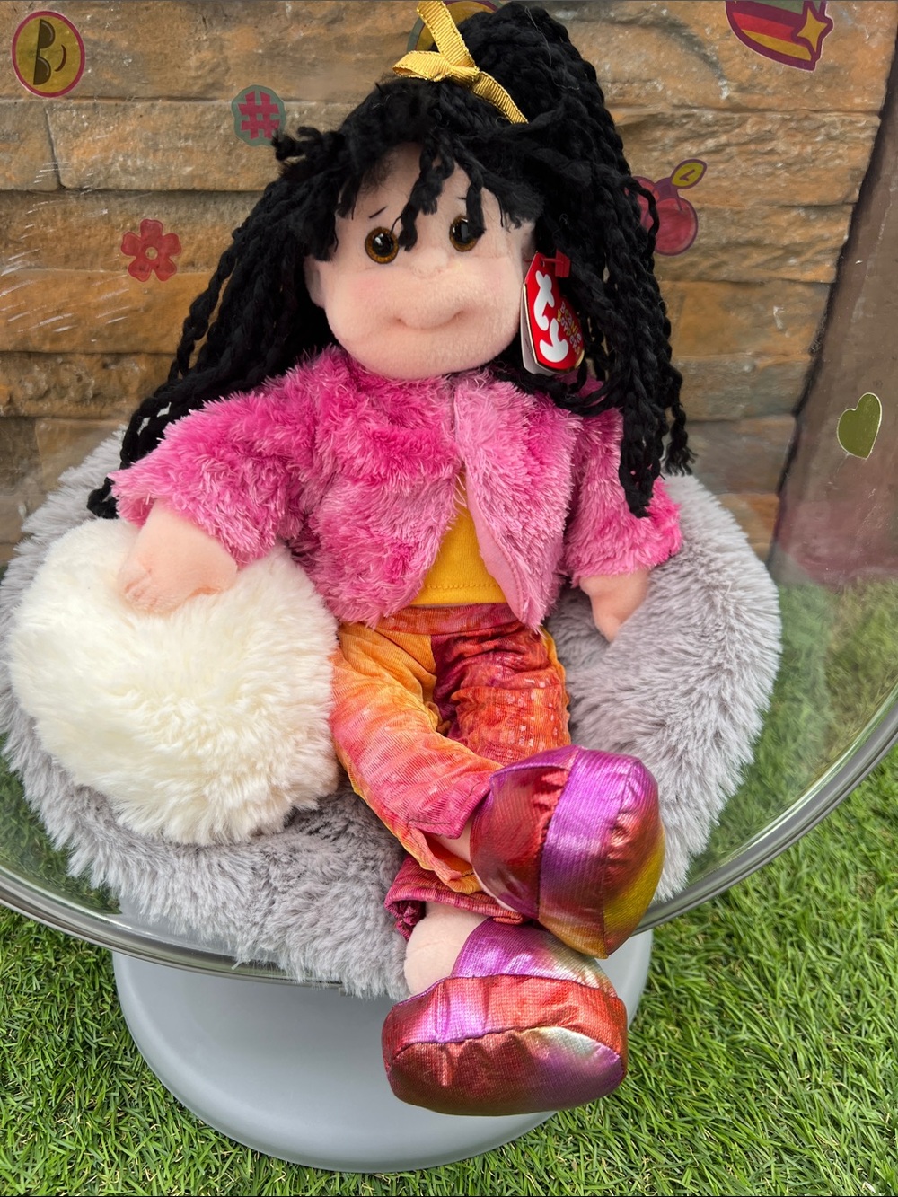 VINTAGE Y2K Ty Beanie Boppers Darling Debbie plush doll from 2001 NEW WITH TAGS!